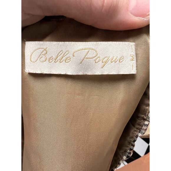 Vintage Style Button Up Vest Medium Light Academia Preppy Equestrian Plaid Boho - Picture 10 of 12